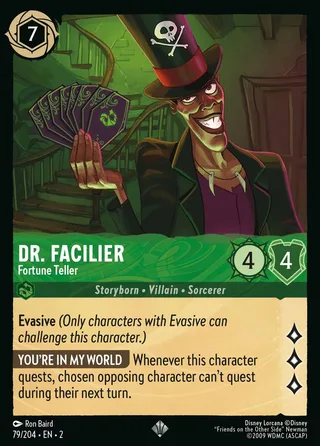 Carta Dr. Facilier - Fortune Teller