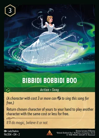 Carta Bibbidi Bobbidi Boo