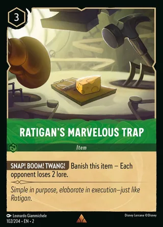 Carta Ratigan's Marvelous Trap