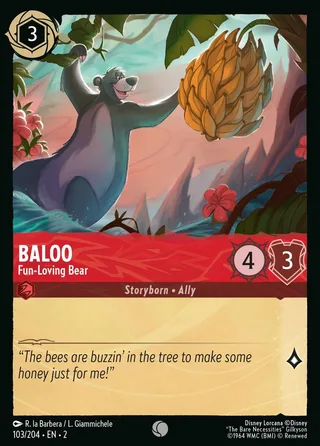 Carta Baloo - Fun-Loving Bear