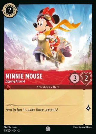 Carta Minnie Mouse - Zipping Around