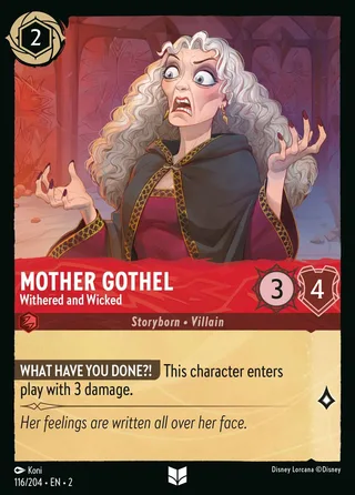 Carta Mother Gothel - Withered and Wicked
