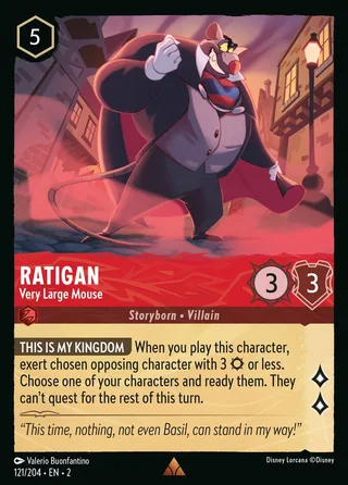 Carta Ratigan - Very Large Mouse