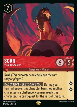 Carta Scar - Vicious Cheater
