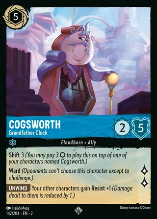Carta Cogsworth - Grandfather Clock