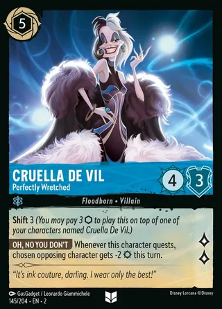 Carta Cruella De Vil - Perfectly Wretched
