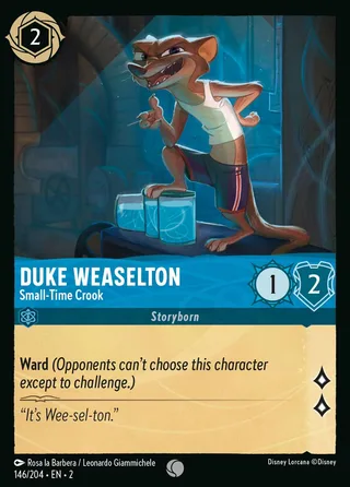 Carta Duke Weaselton - Small-Time Crook