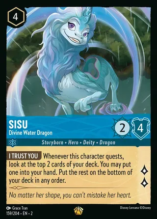 Carta Sisu - Divine Water Dragon