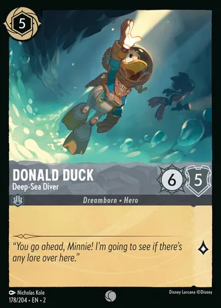 Carta Donald Duck - Deep-Sea Diver