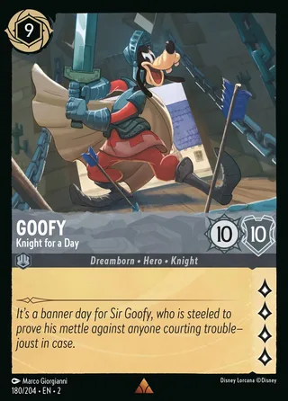 Carta Goofy - Knight for a Day