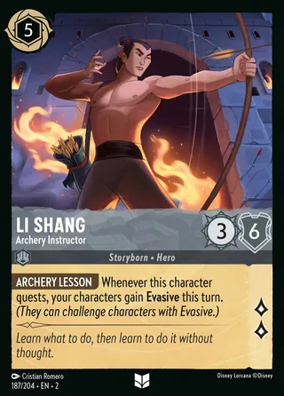 Carta Li Shang - Archery Instructor