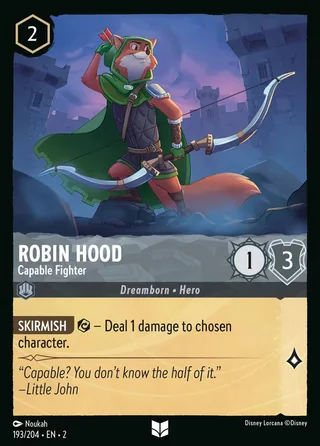 Carta Robin Hood - Capable Fighter