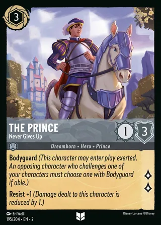 Carta The Prince - Never Gives Up