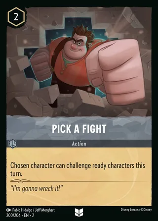Carta Pick a Fight