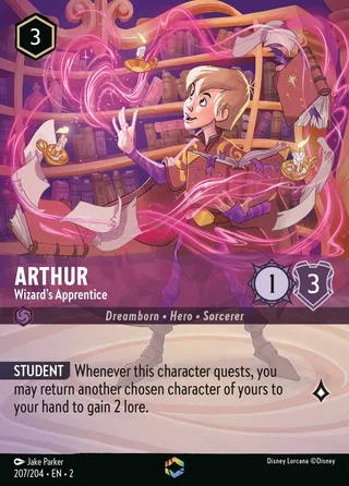 Carta Arthur - Wizard's Apprentice