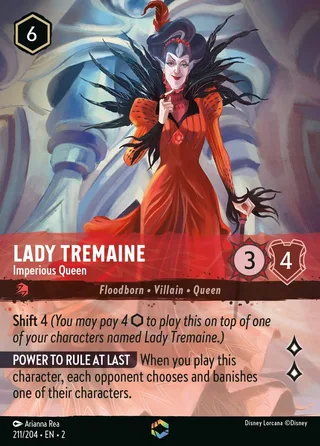 Carta Lady Tremaine - Imperious Queen
