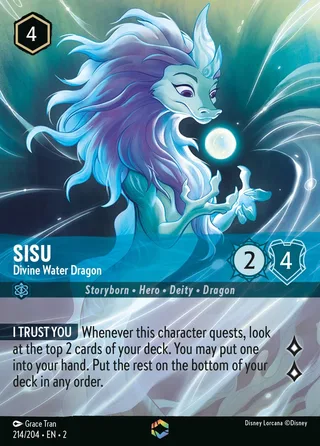 Carta Sisu - Divine Water Dragon